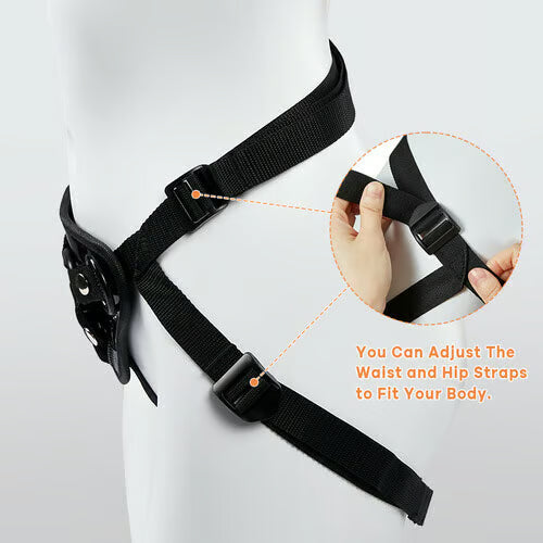 Alluriatoy - Adjustable Strap-On Harness with Two Different Sizes O-rings