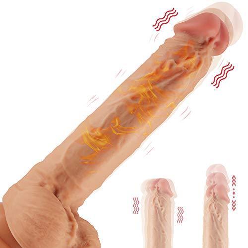 AlluriaToy 8.6-Inch Remote 3 Functions Multiple Combination Lifelike Dildo